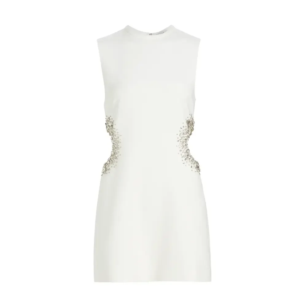A.L.C. Skye Crystal-Embellished Minidress in White